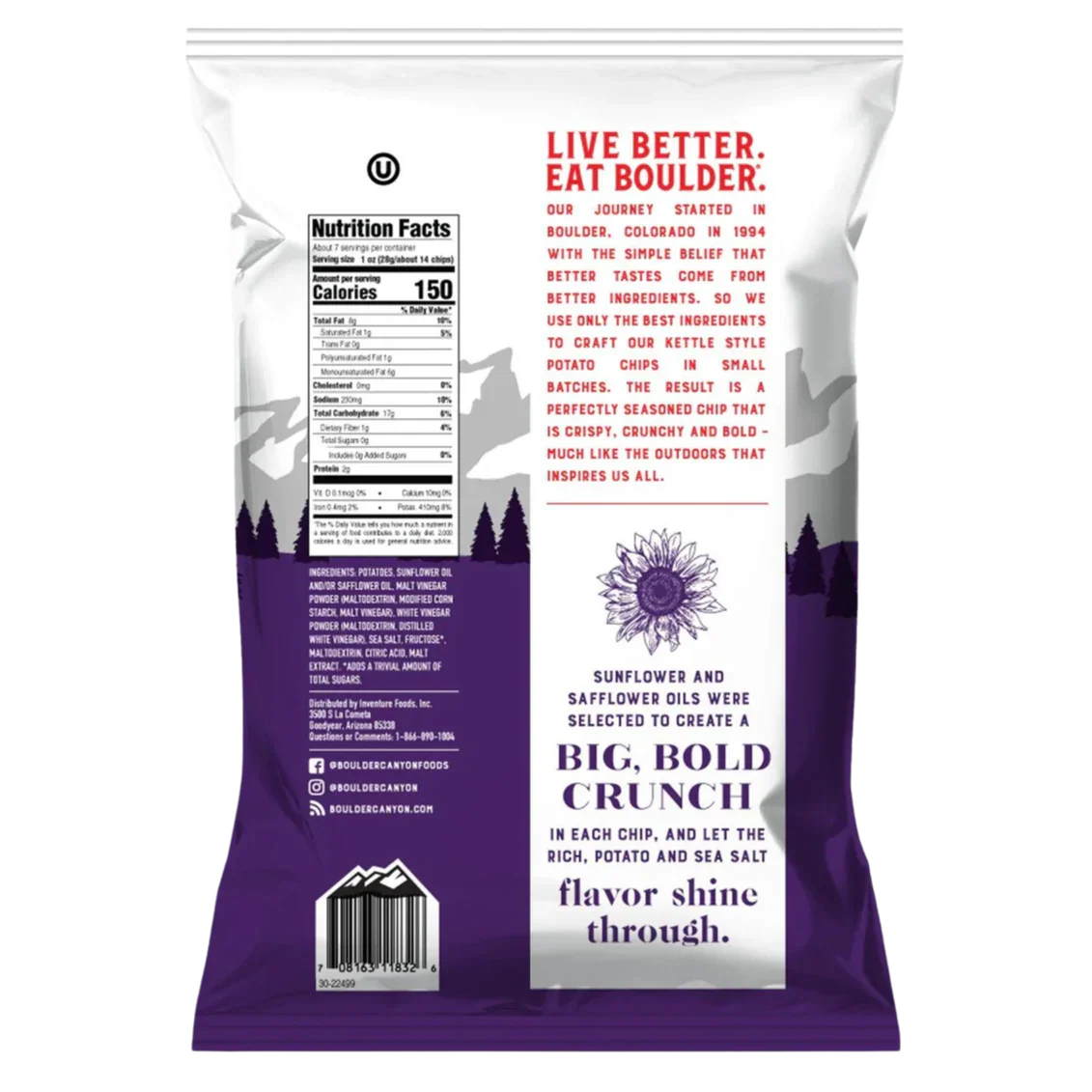 Malt Vinegar & Sea Salt Kettle Style Potato Chips - Image 4