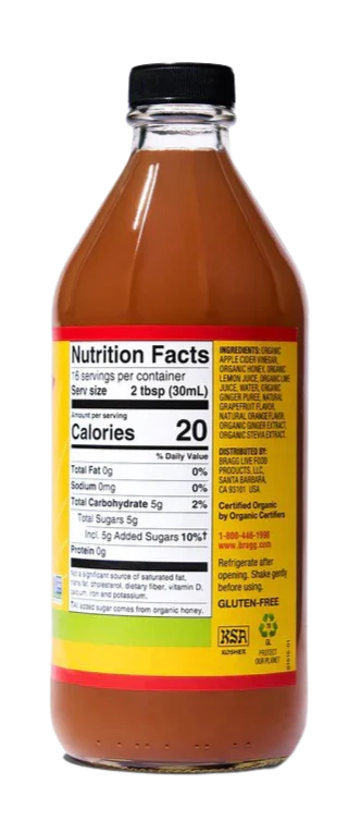 Organic Apple Cider Vinegar Citrus Ginger - Image 2