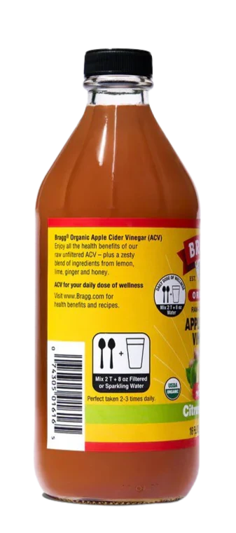 Organic Apple Cider Vinegar Citrus Ginger - Image 3