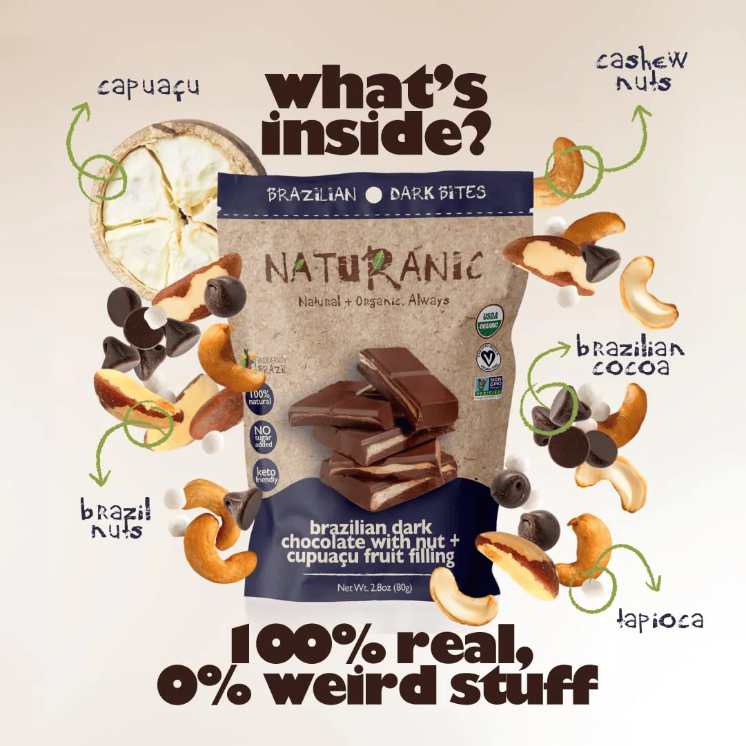 Brazilian Dark Chocolate with Nut and Cupuacu Filling - Image 2