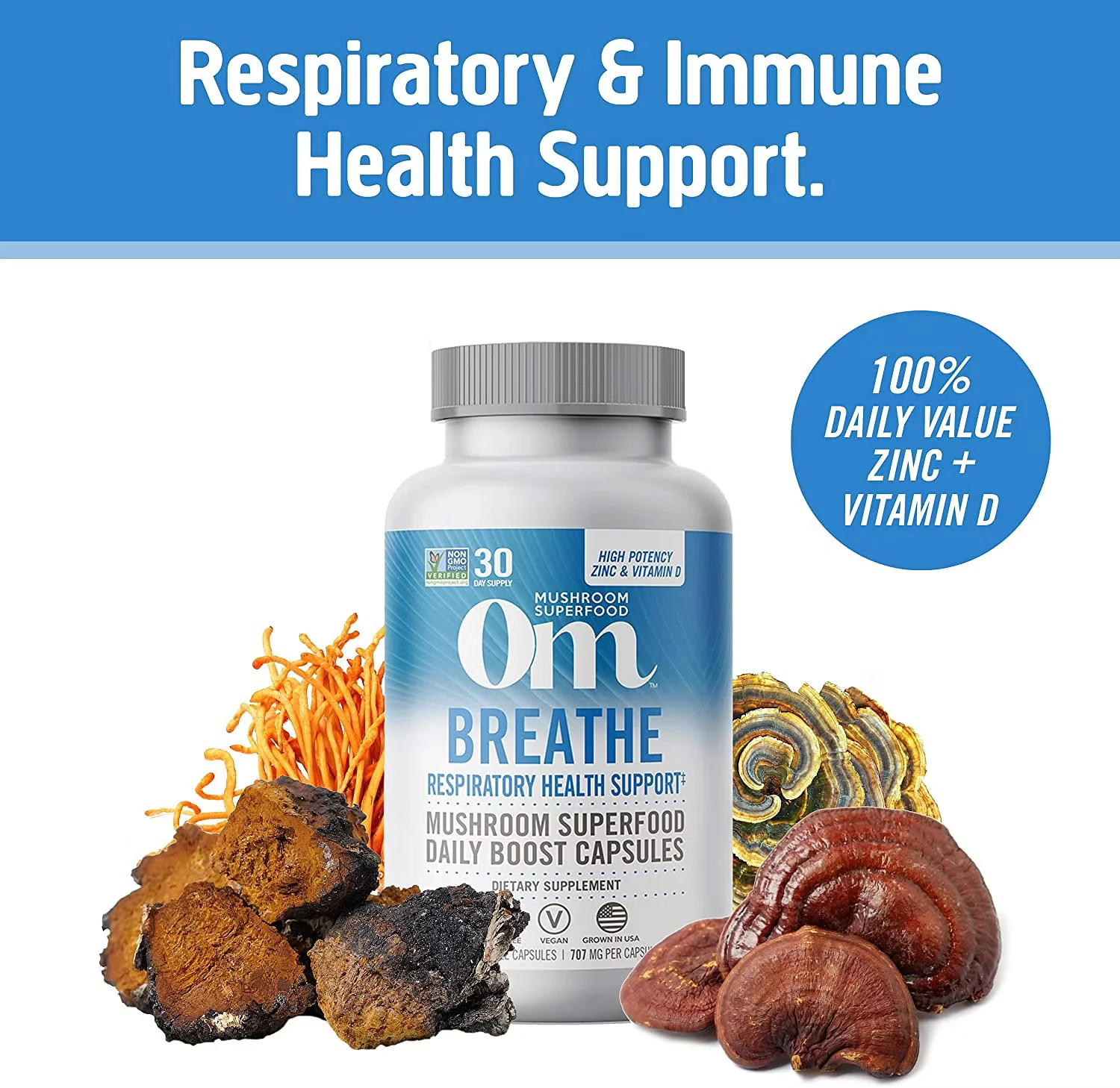 Breathe Mushroom Superfood Capsules - Image 3