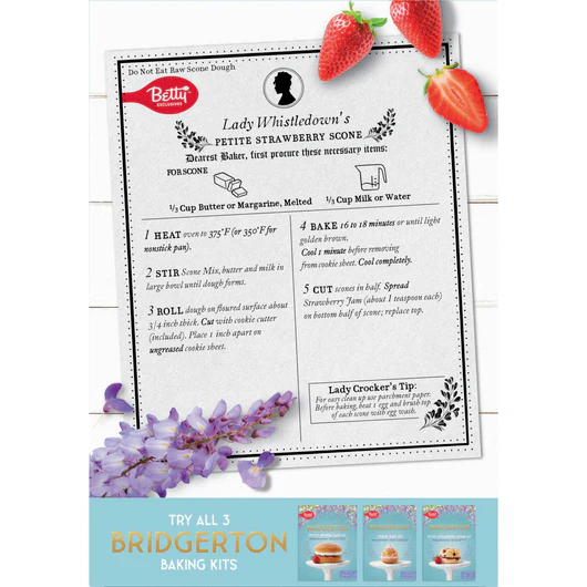 Bridgerton Petite Strawberry Scone Baking Kit - Image 3