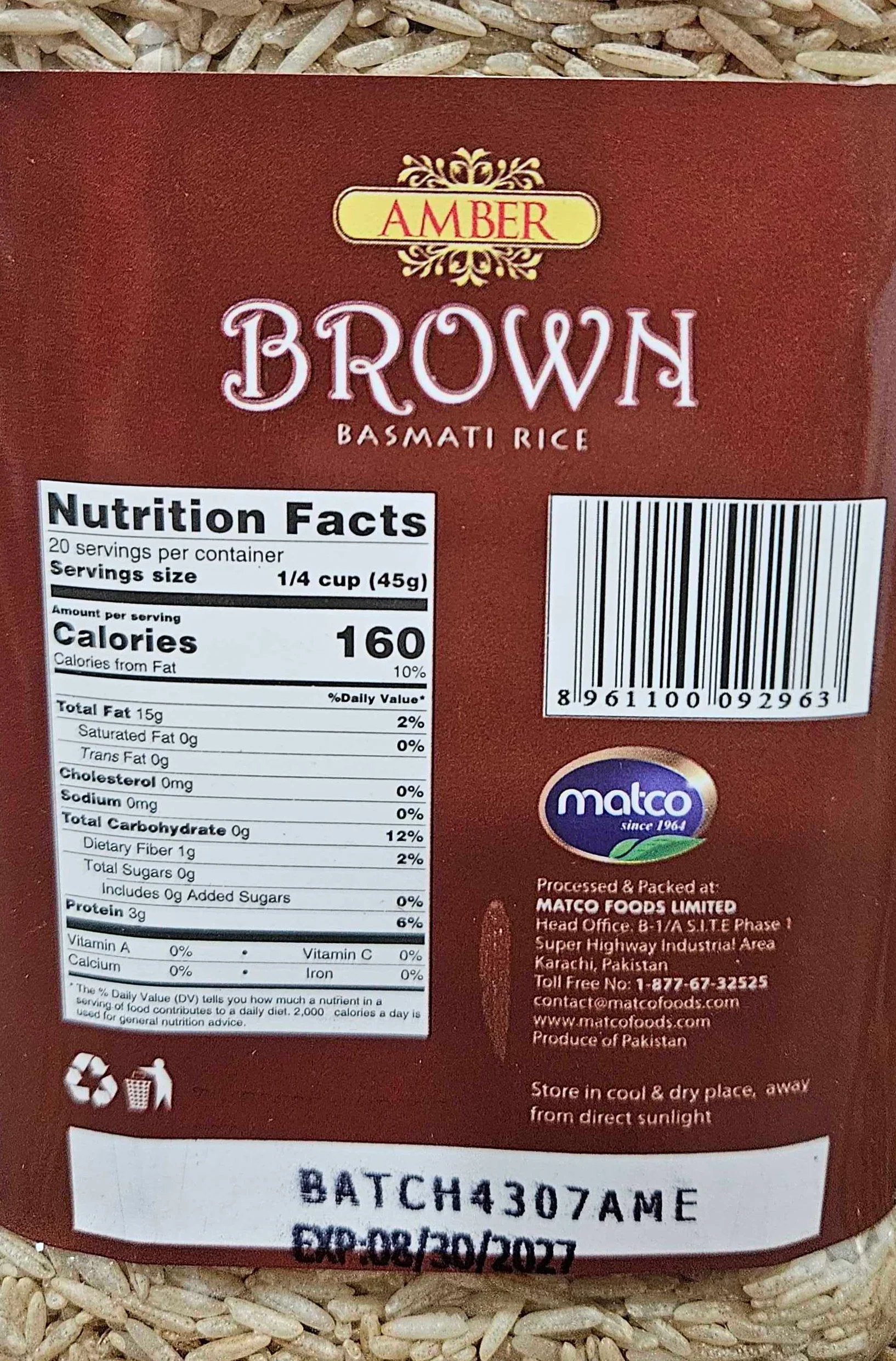 Brown Basmati Rice (3CT) - Image 3