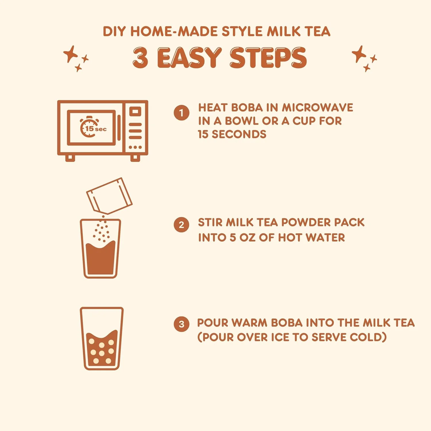 Brown Sugar Milk Tea With Boba - Image 4