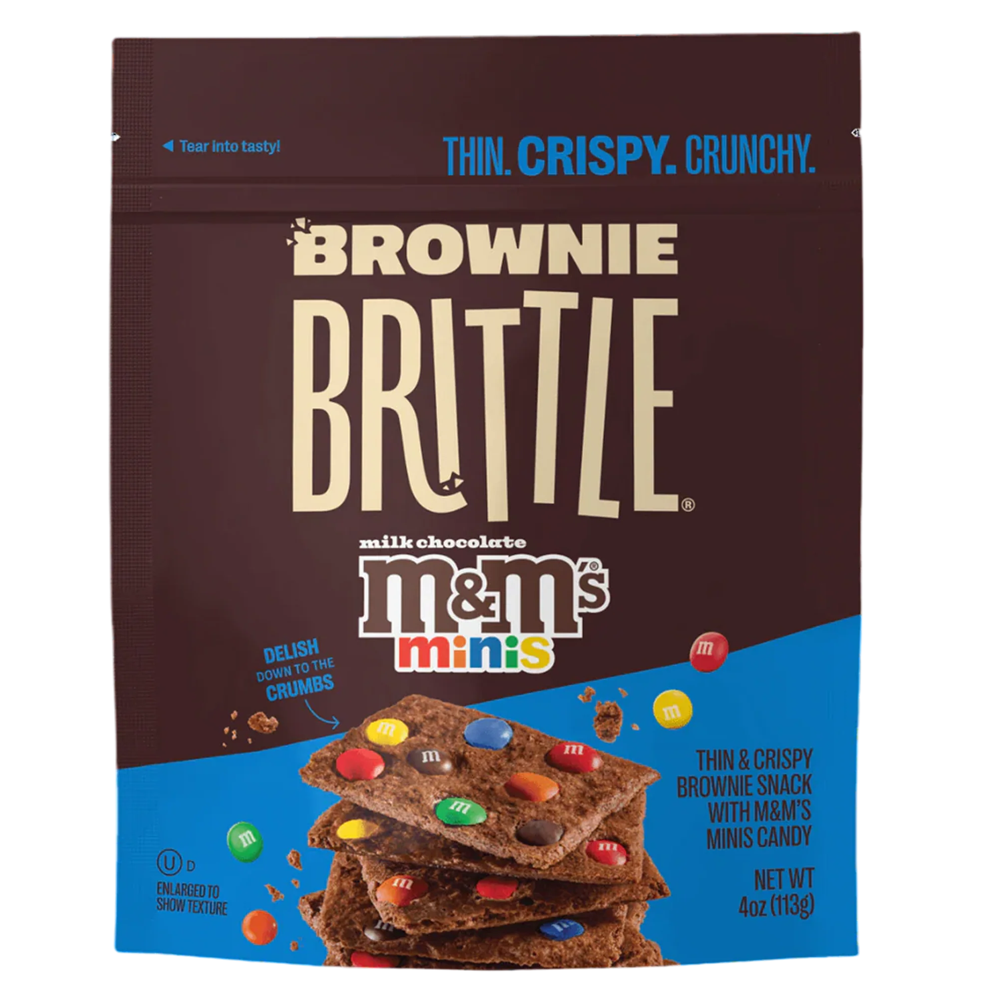 Brownie Brittle with M&M's Minis