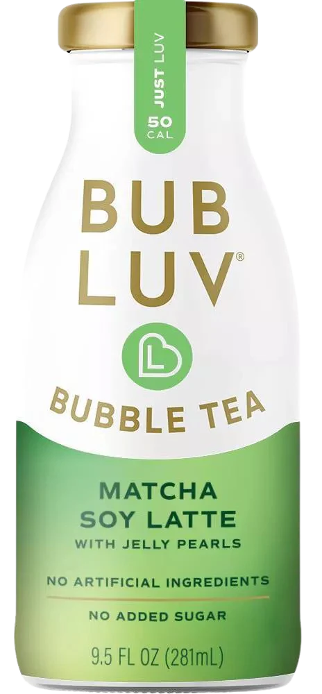 Bubble Tea Matcha Soy Latte with Jelly Pearls