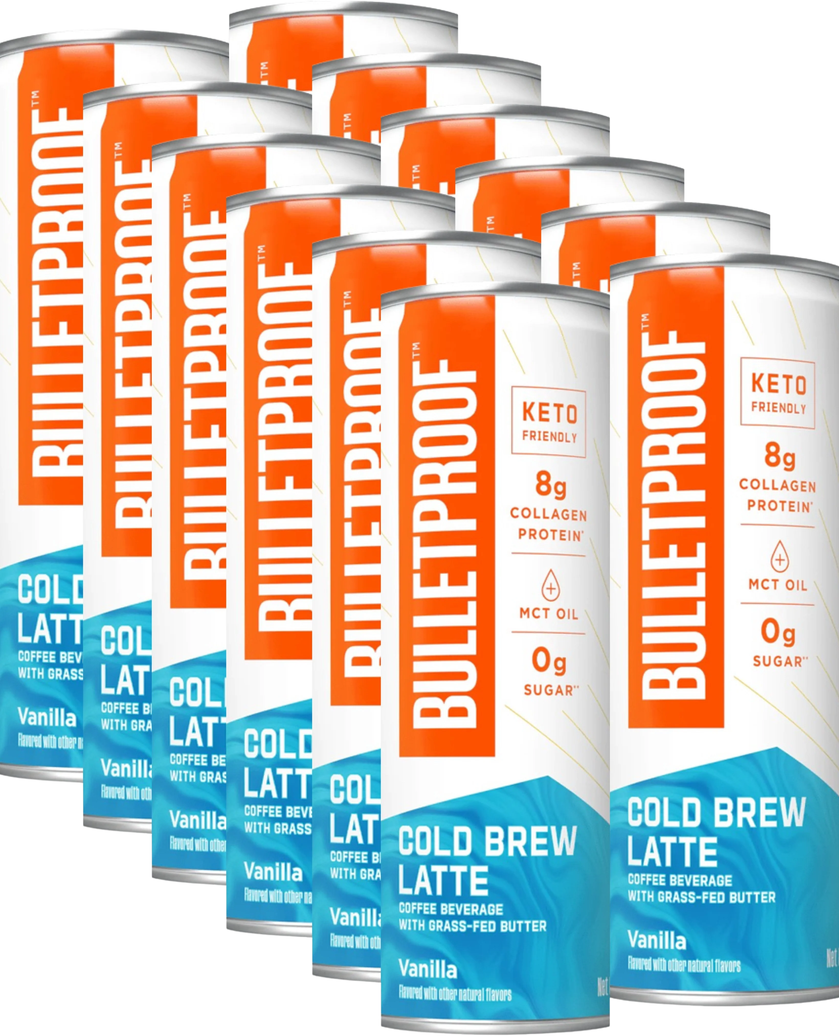 Cold Brew Vanilla Latte Coffee (12 Pack)