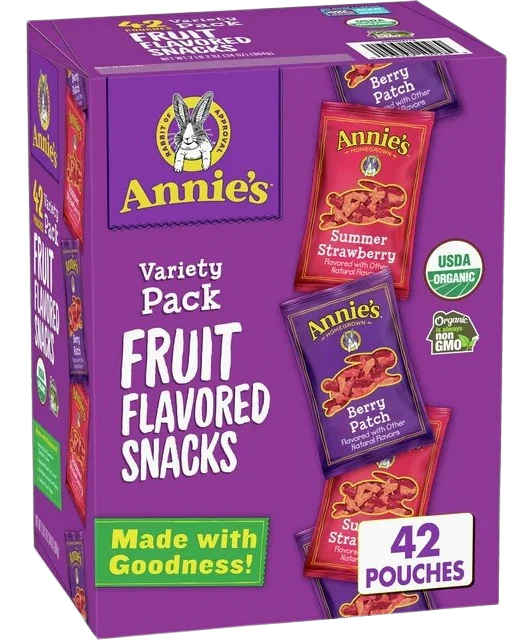 Bunny Fruit Snacks Variety Pack (42 Pouches)