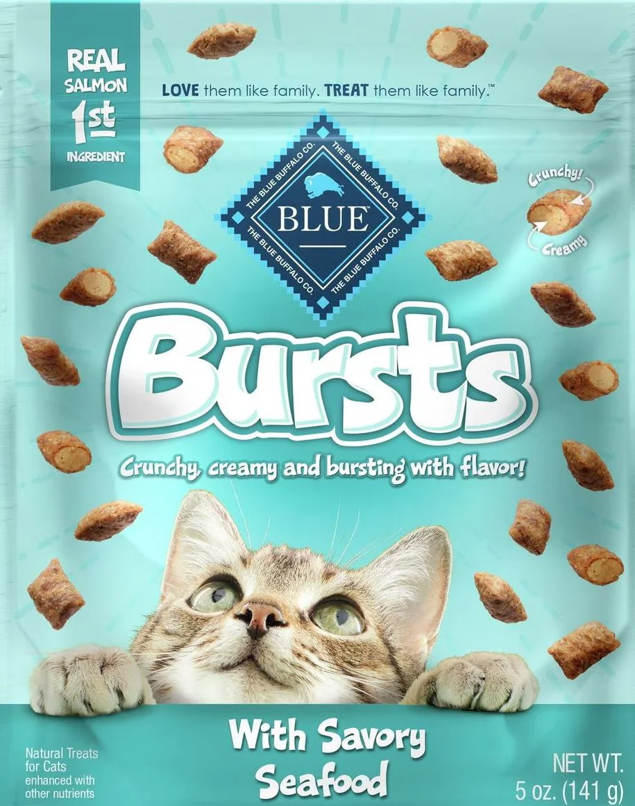 Bursts with Savory Seafood Cat Treats (6 Pack) - Image 2