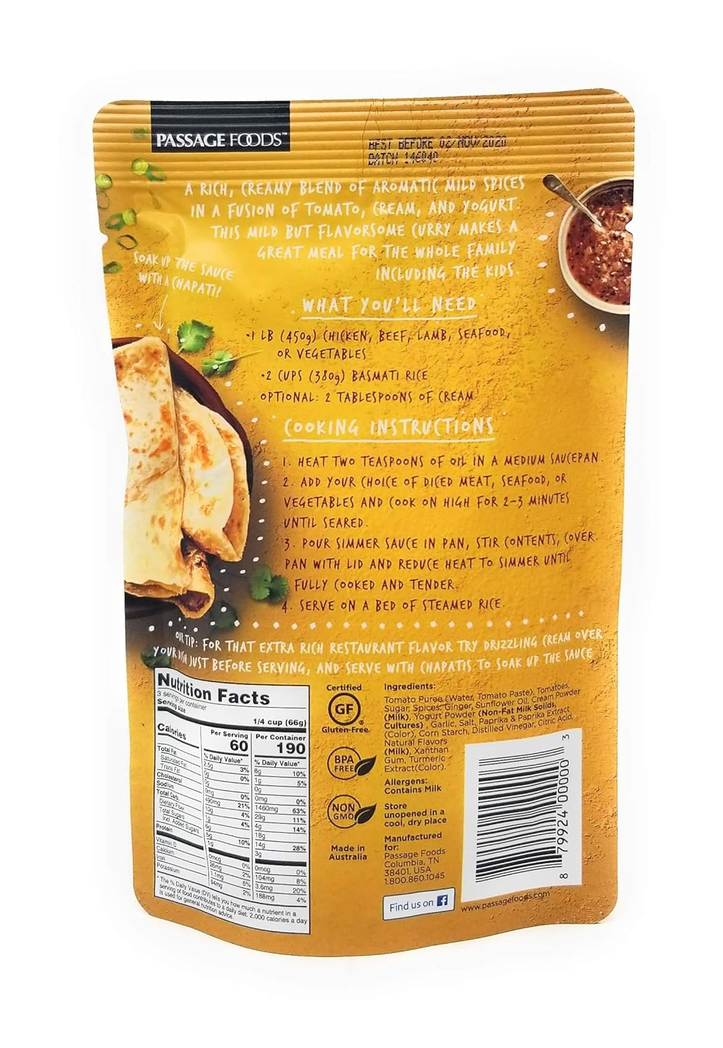 Butter Chicken Simmer Sauce - Image 2
