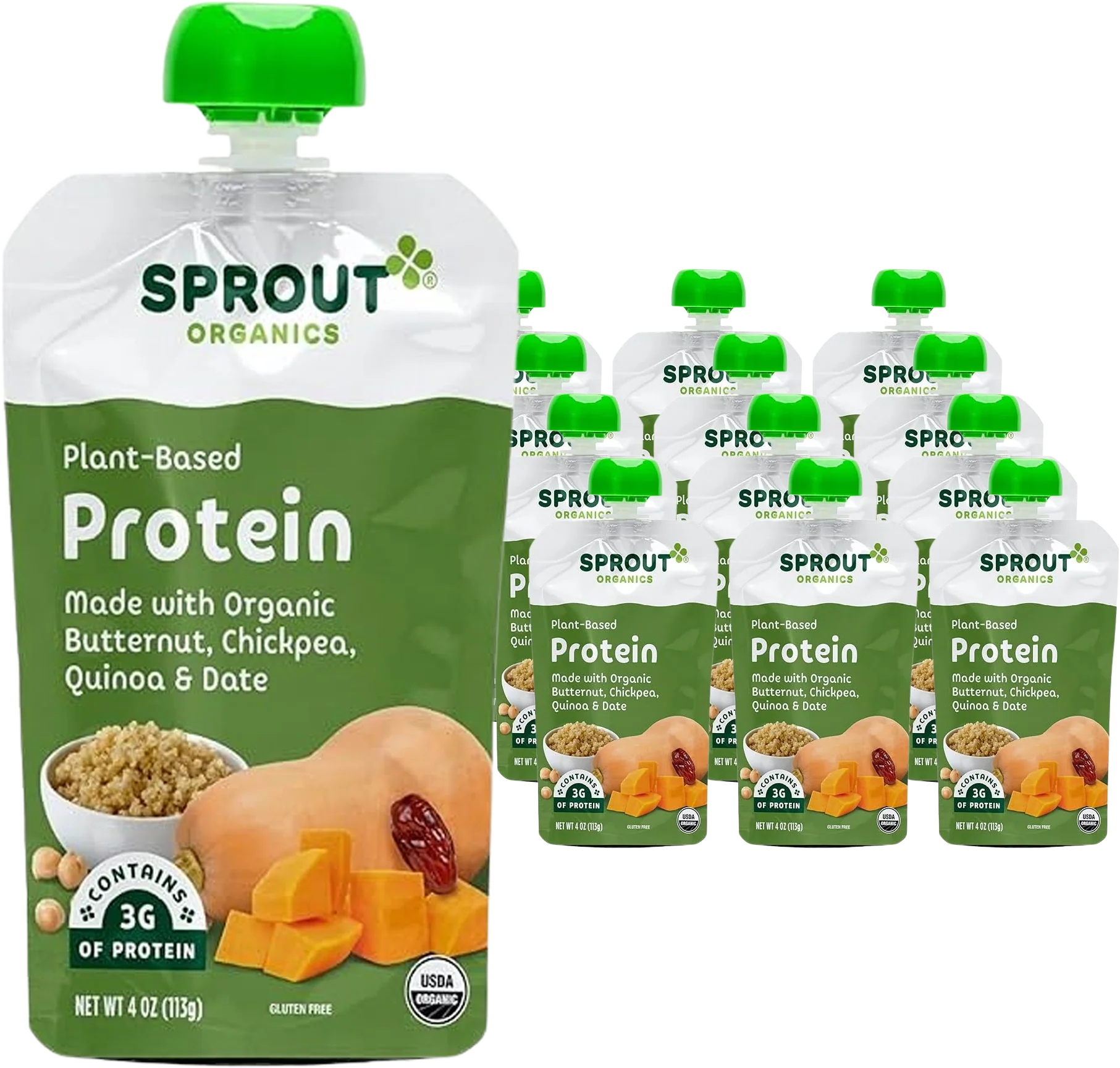 Butternut Chickpea Quinoa and Dates Pouches (12 Pack)