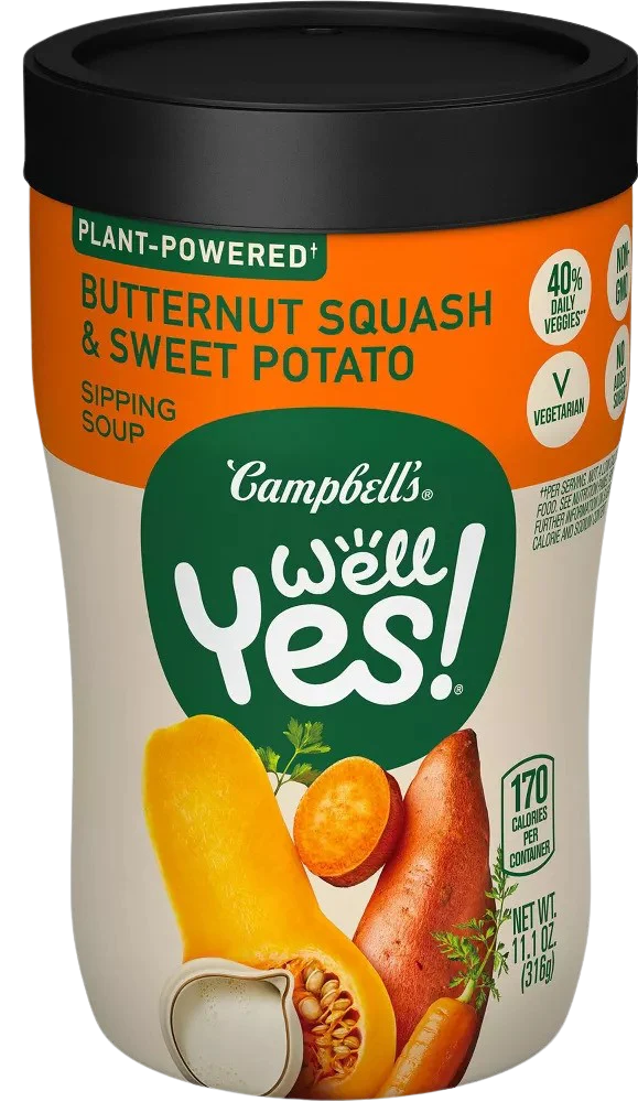 Butternut Squash & Sweet Potato Microwavable Sipping Soup