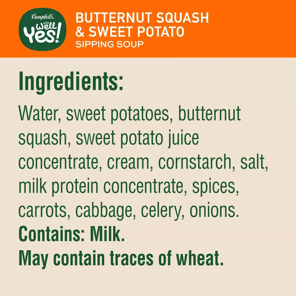 Butternut Squash & Sweet Potato Microwavable Sipping Soup - Image 2