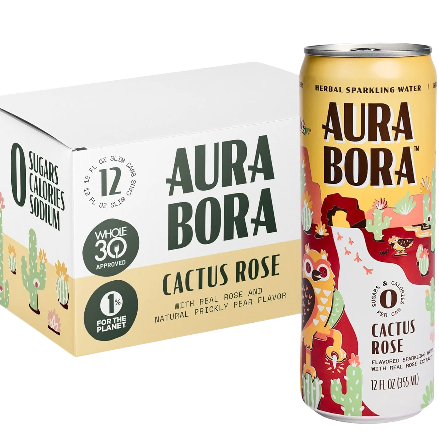 Cactus Rose Sparkling Water (12 CT)