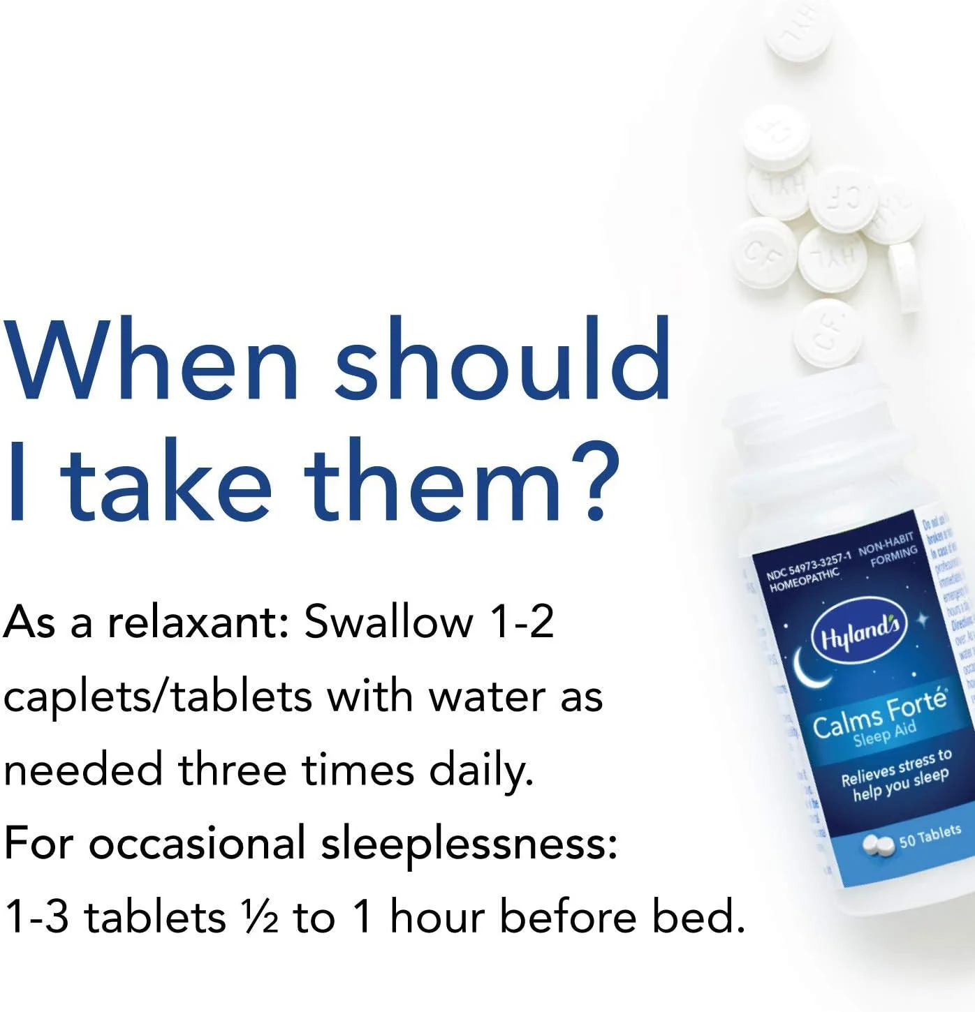 Calms Forte Sleep Aid (50 Tablets) - Image 2