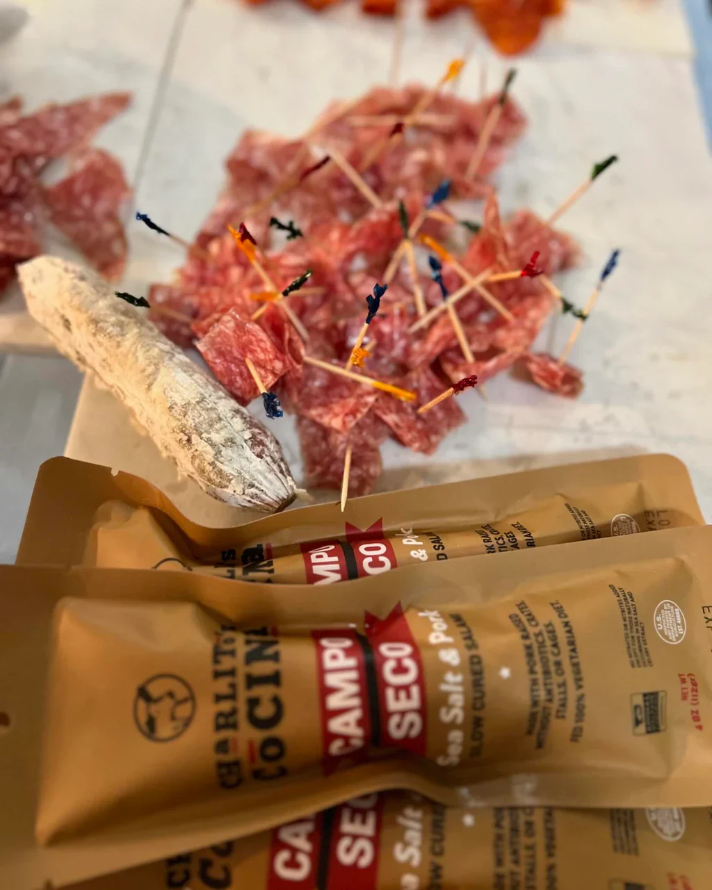 Campo Seco Dry Cured Sea Salt & Pork Salami - Image 2