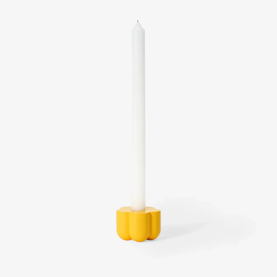Candle and Incense Holder - Yellow - Image 2