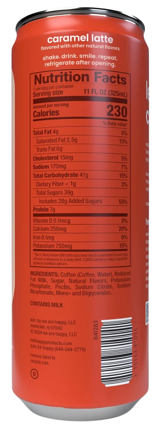 Canned Caramel Latte (12 Pack) - Image 3