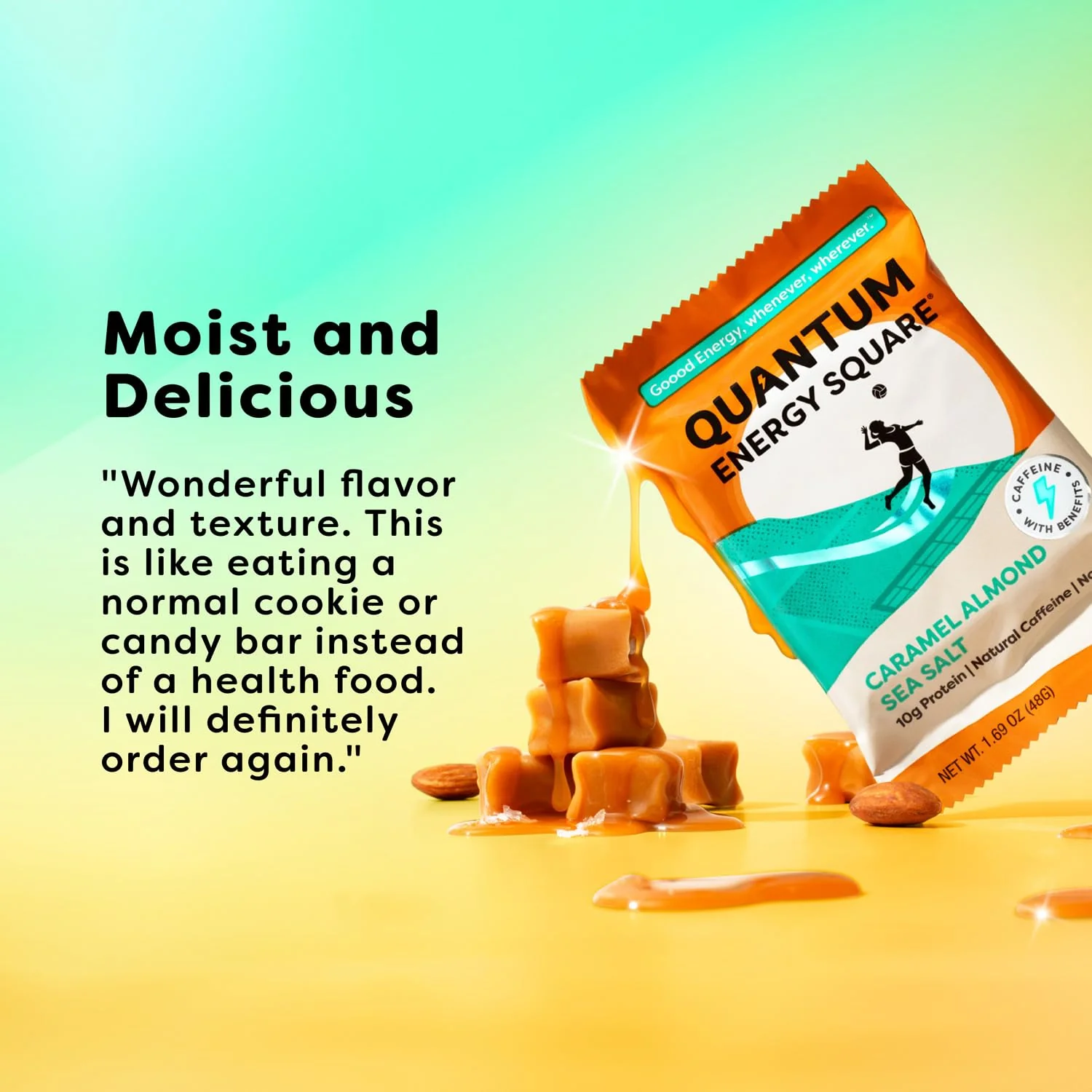Caramel Almond Sea Salt Bars (8 CT) - Image 3