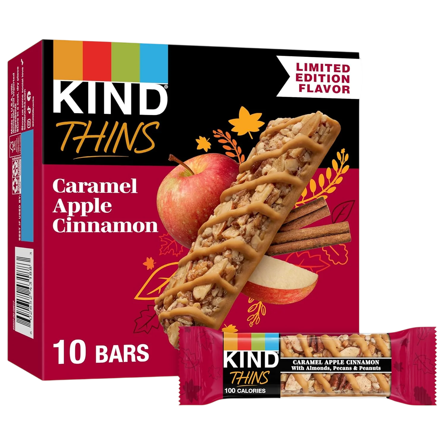 Caramel Apple Cinnamon Bars (10 CT)