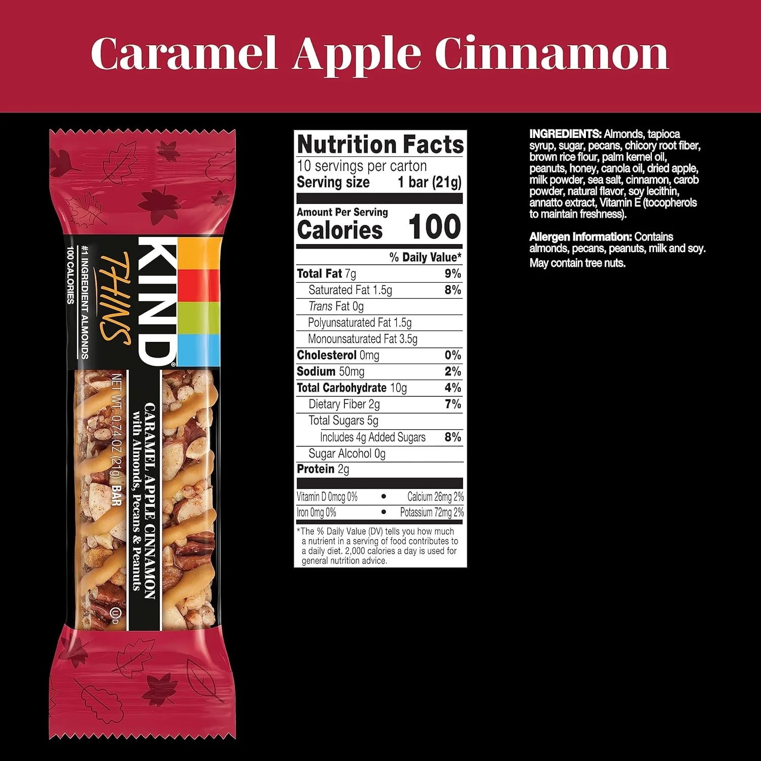 Caramel Apple Cinnamon Bars (10 CT) - Image 4