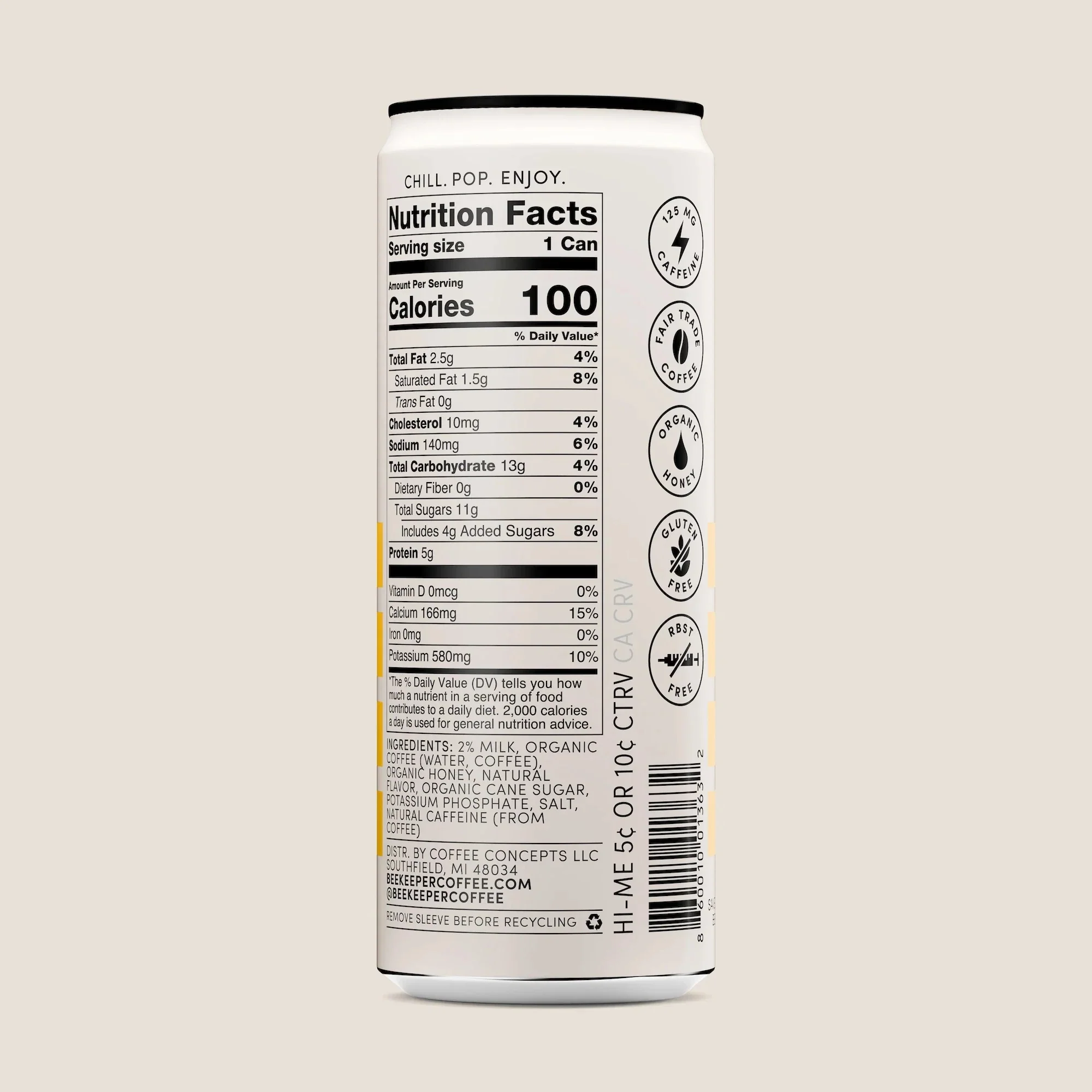 Caramel Latte Cold Brew RTD Coffee - Image 2