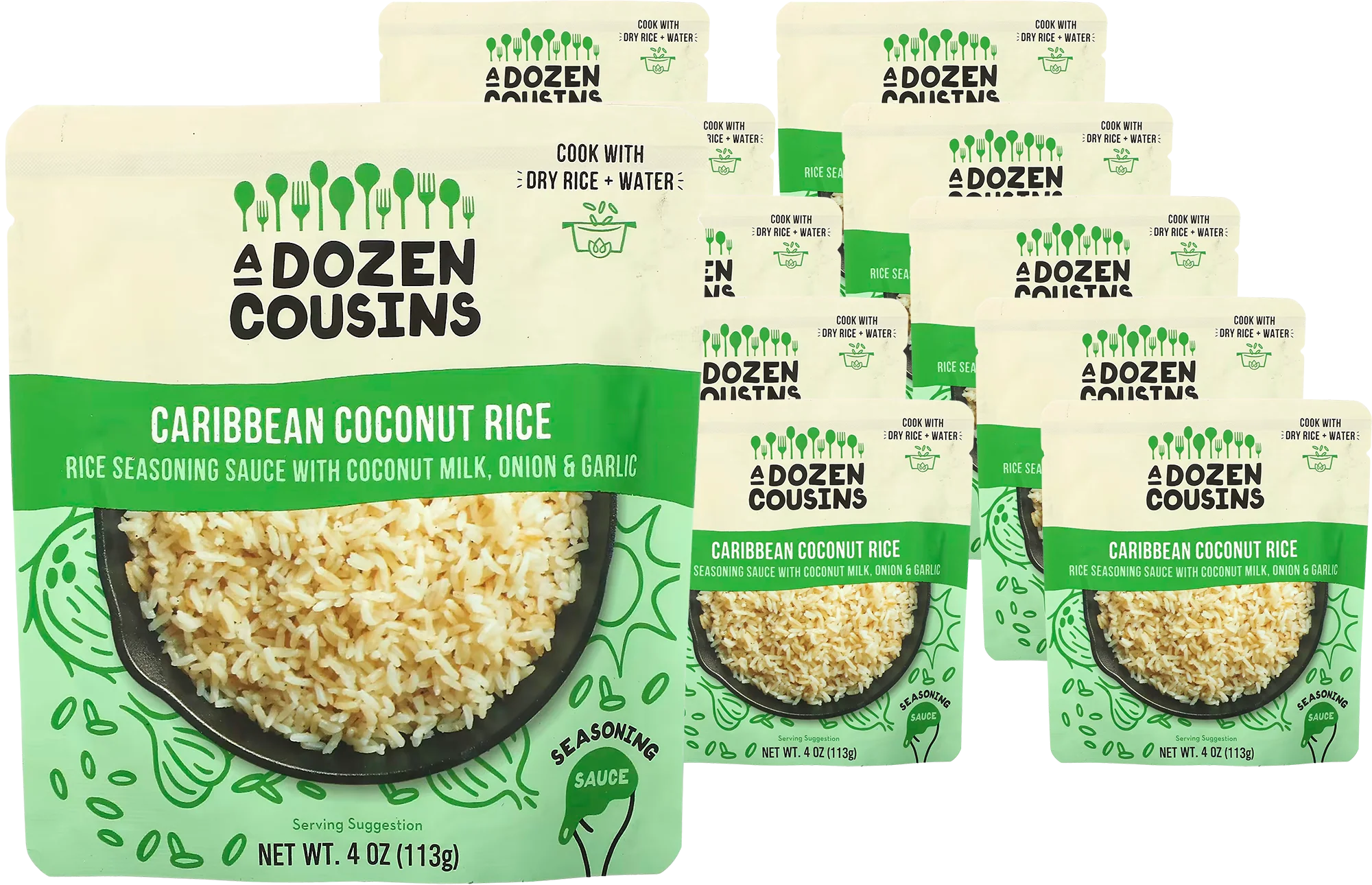 Caribbean Coconut Rice Seasoning Sauce (10 Pack)
