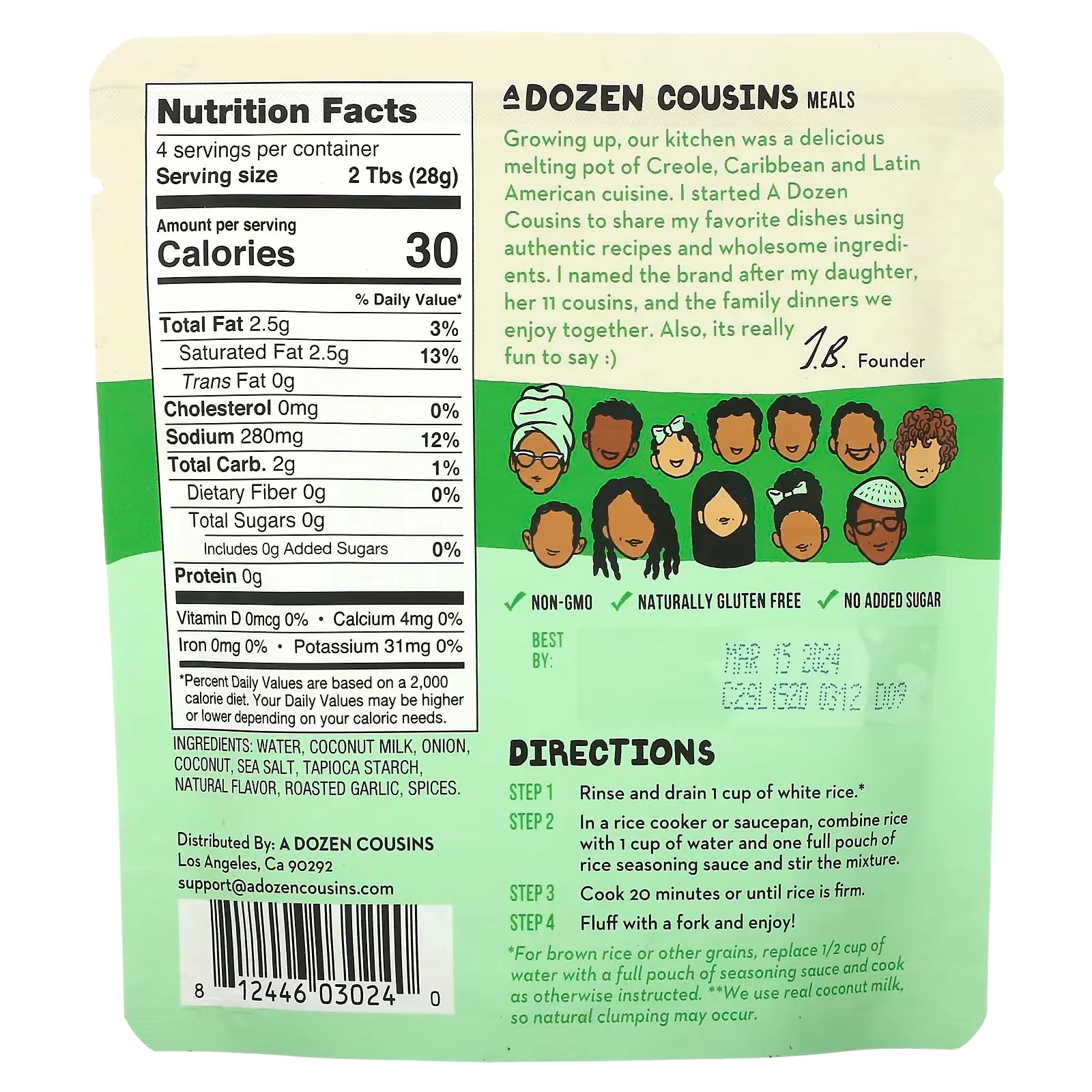 Caribbean Coconut Rice Seasoning Sauce (10 Pack) - Image 3