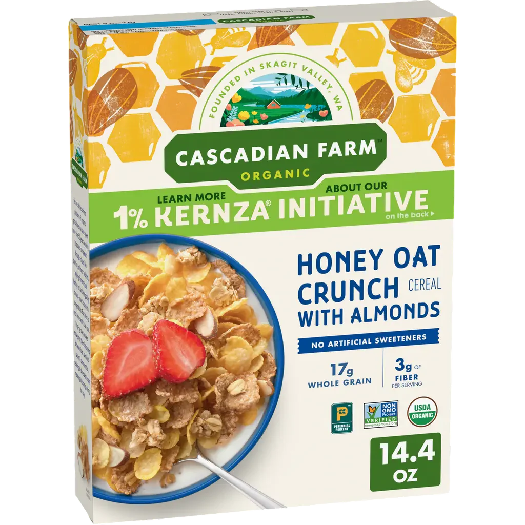 Cascadian Farm Organic Honey Oat Crunch Cereal With Almonds