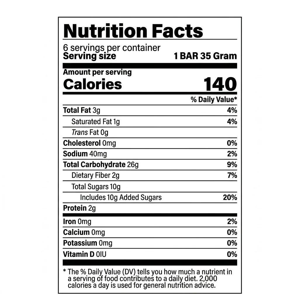 Organic Chewy Vanilla Chip Granola Bars (6 CT) - Image 3