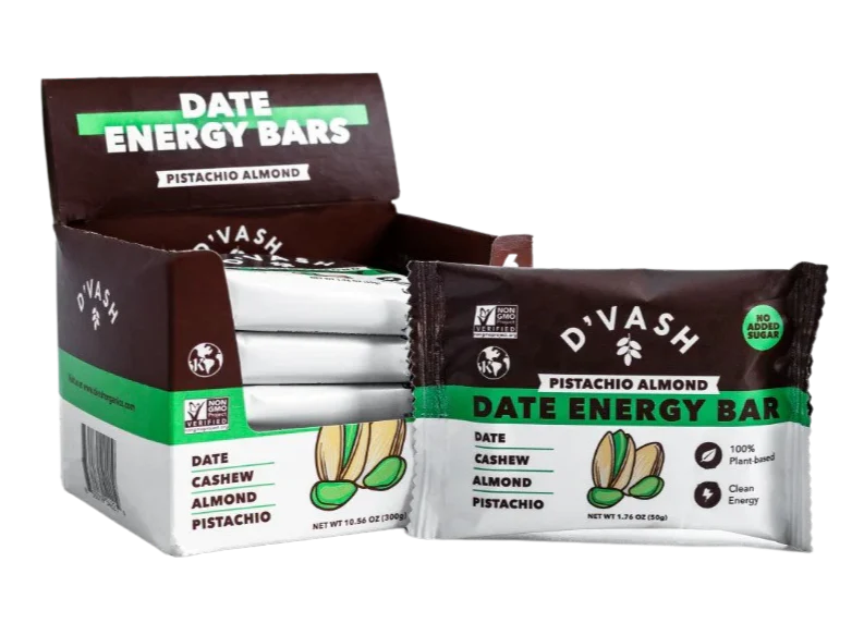 Cashew Almond Pistachio Date Energy Bar (6 Pack)