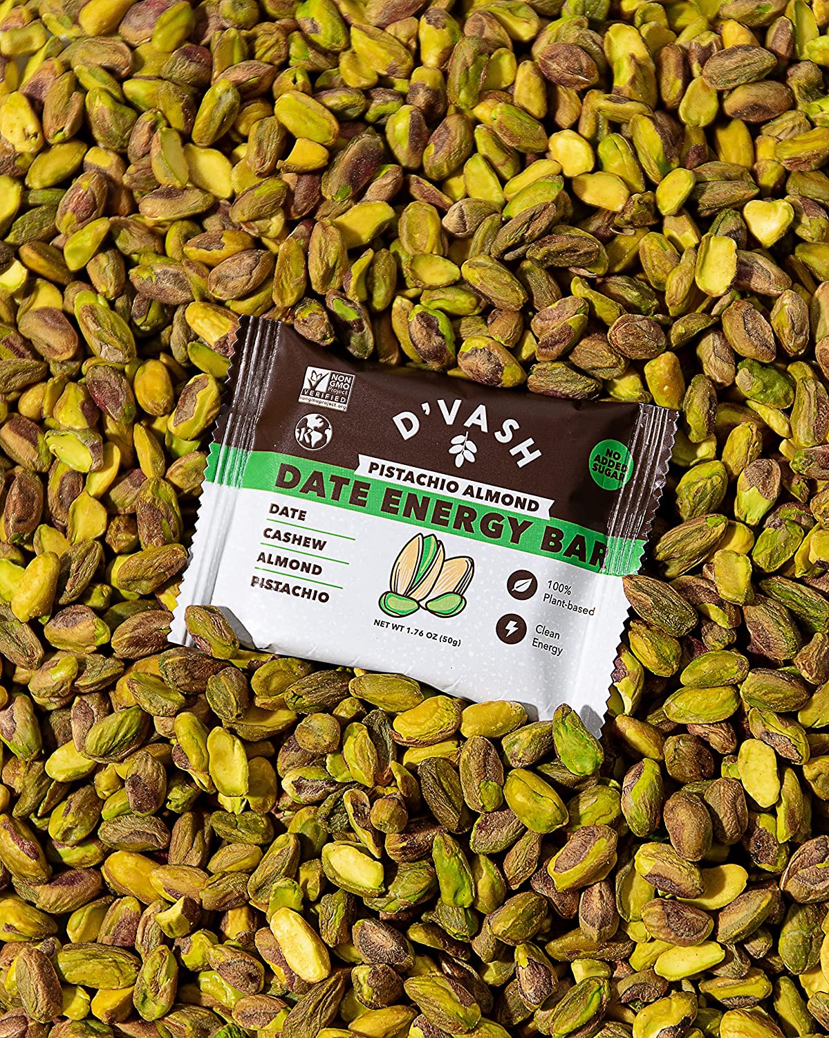 Cashew Almond Pistachio Date Energy Bar (6 Pack) - Image 3