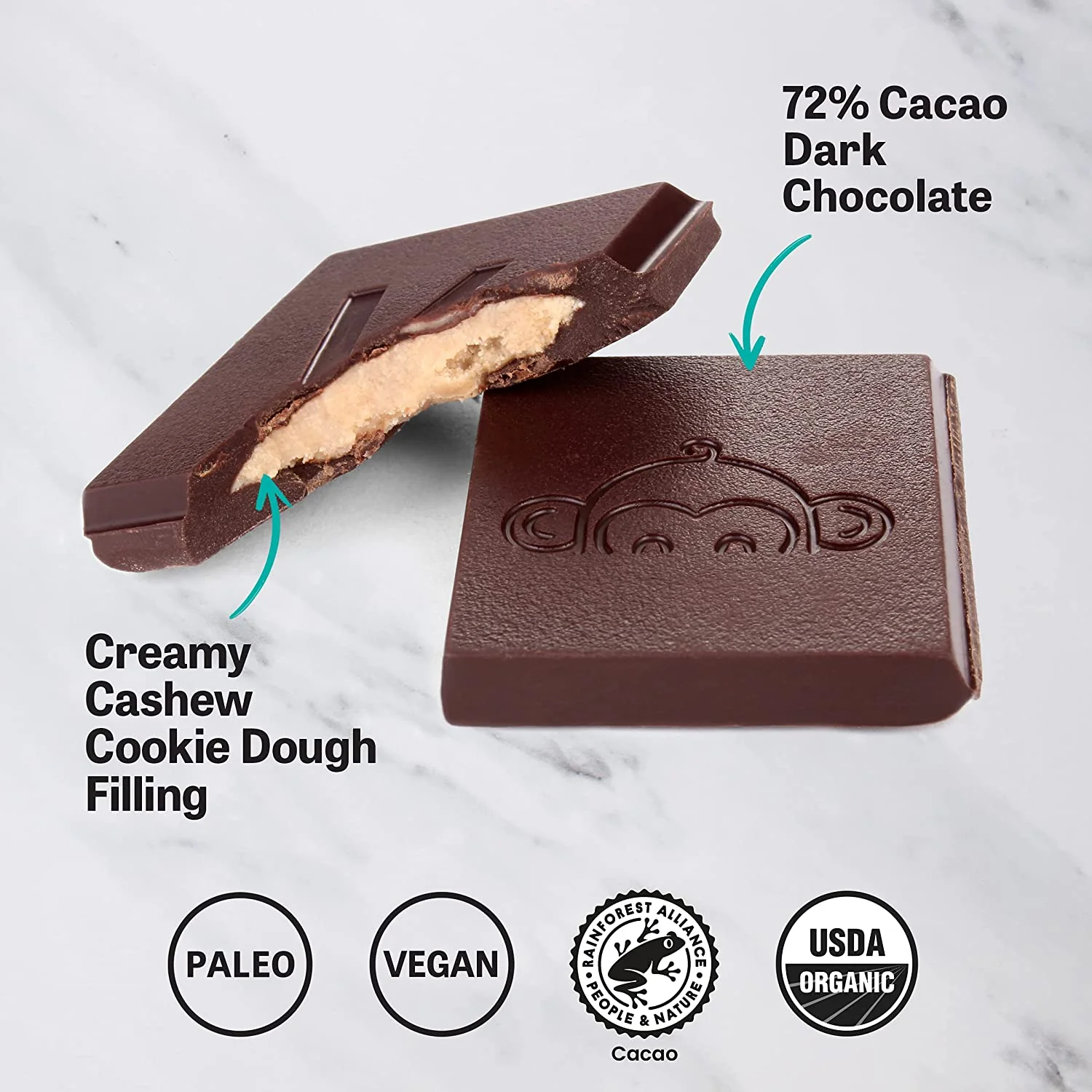Cashew Cookie Dough Chocolate Bar - Image 3