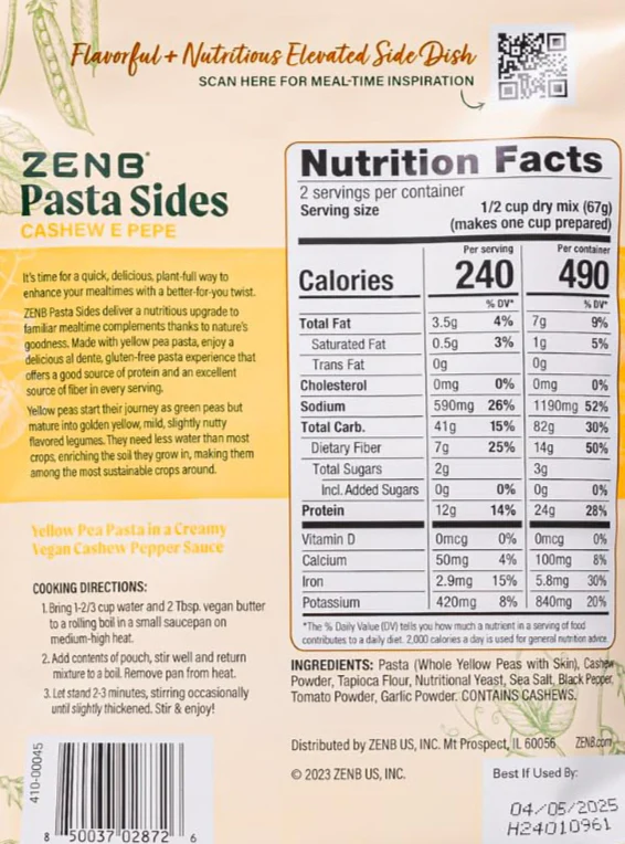 Cashew E Pepe Pasta Side (8 Pack) - Image 5