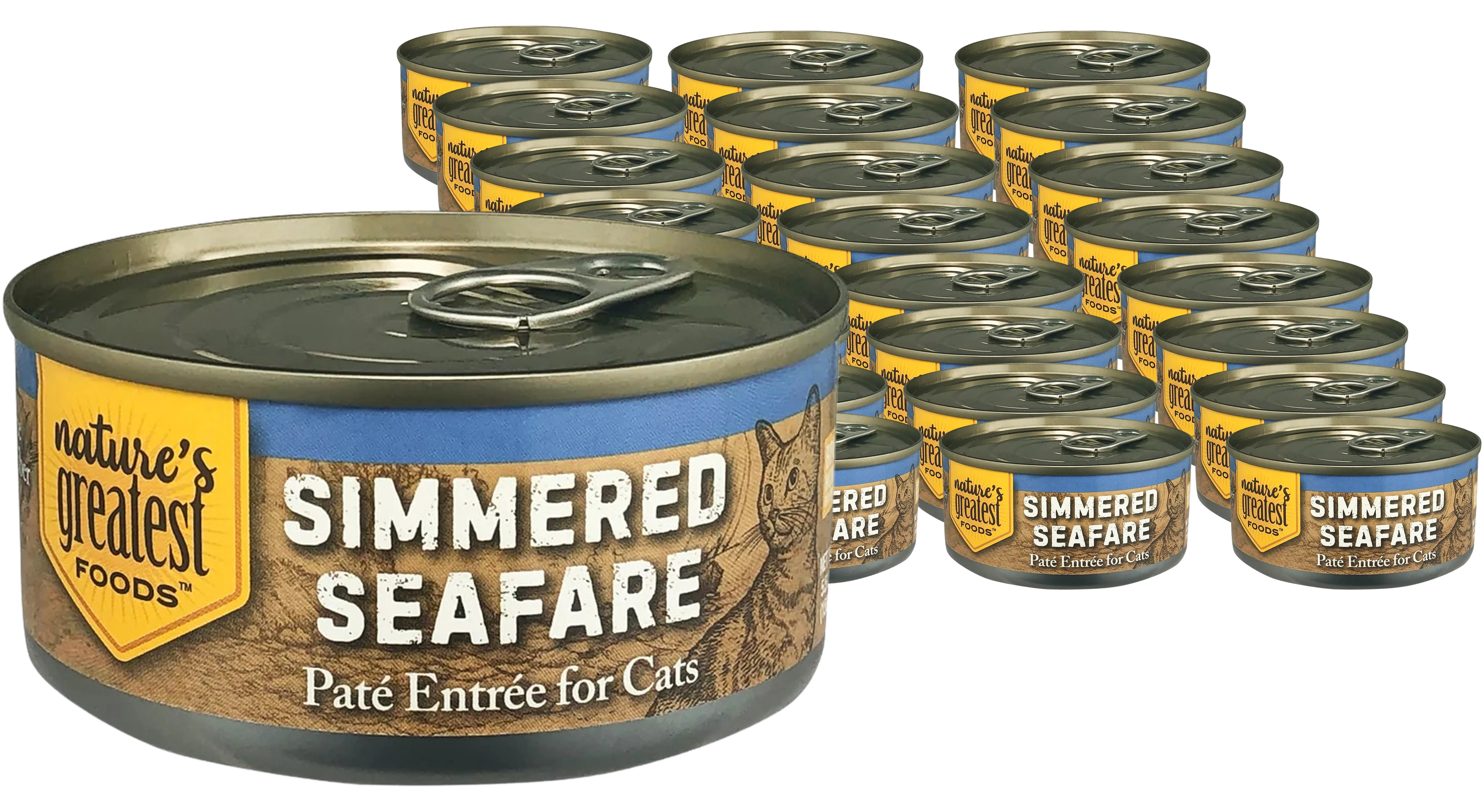 Cat Food Simmered Seafare (24 Pack)