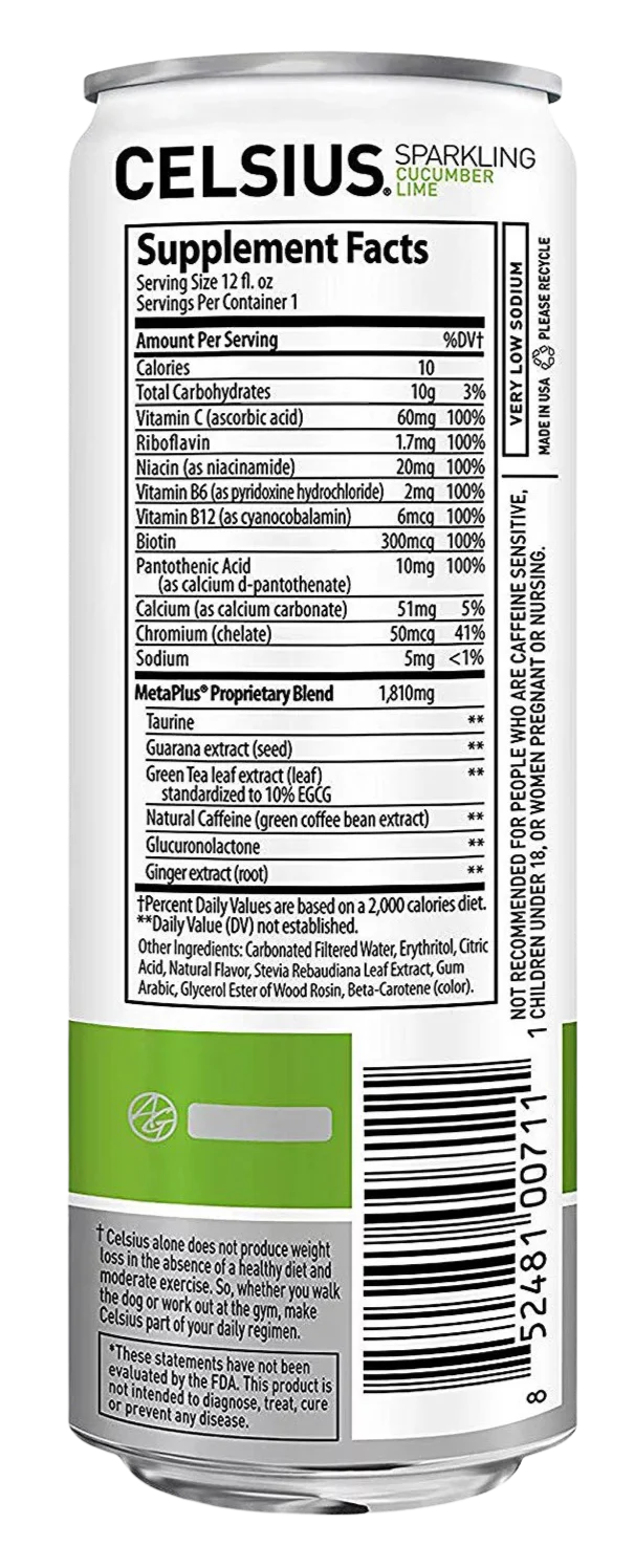 Cucumber Lime Sparkling Water (12 Pack) - Image 3