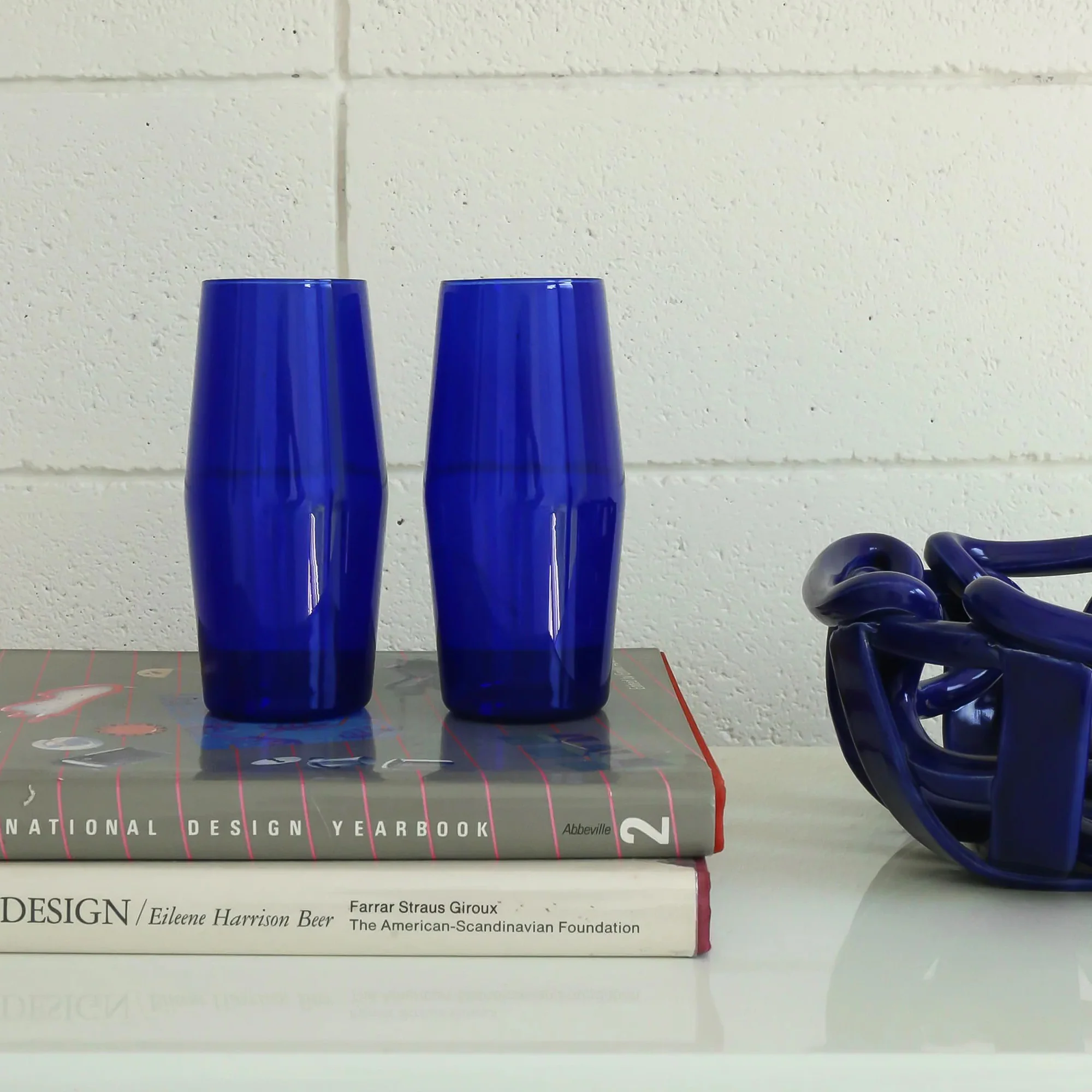 Century Glass Set Of Two (Cobalt) - Image 3