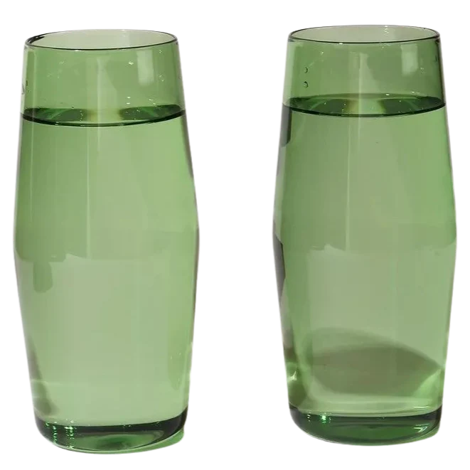 Century Glass Set Of Two (Verde)