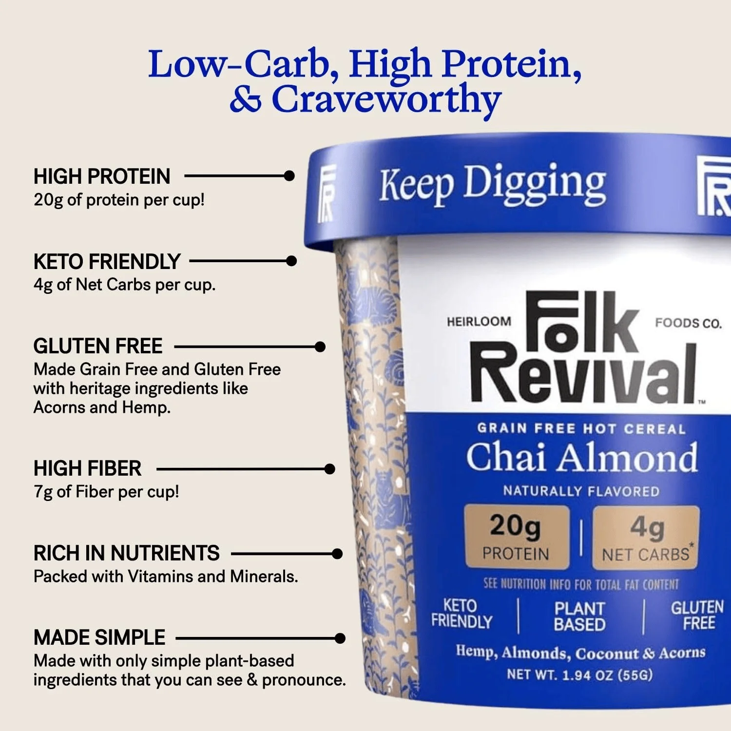 Chai Almond Hot Cereal (6 CT) - Image 5