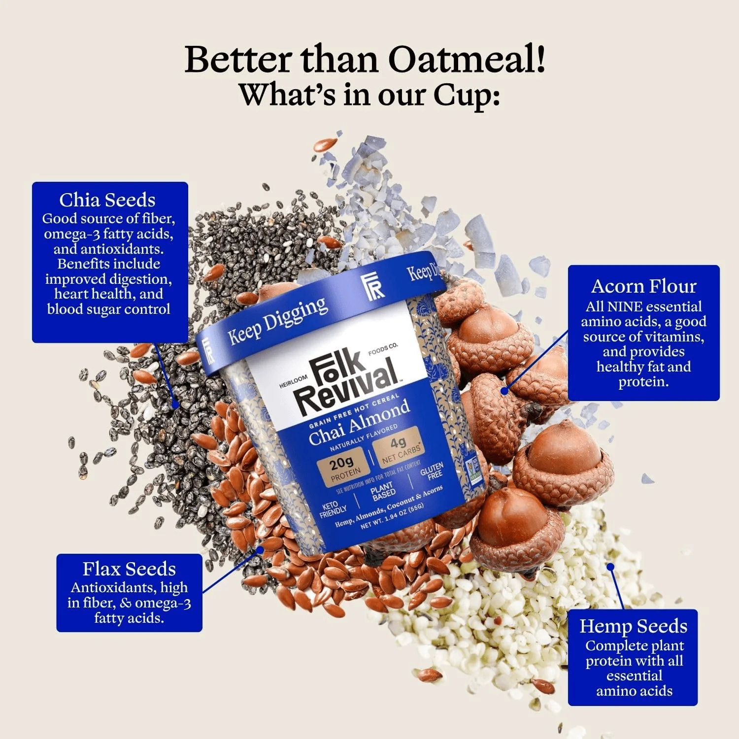 Chai Almond Hot Cereal (6 CT) - Image 6