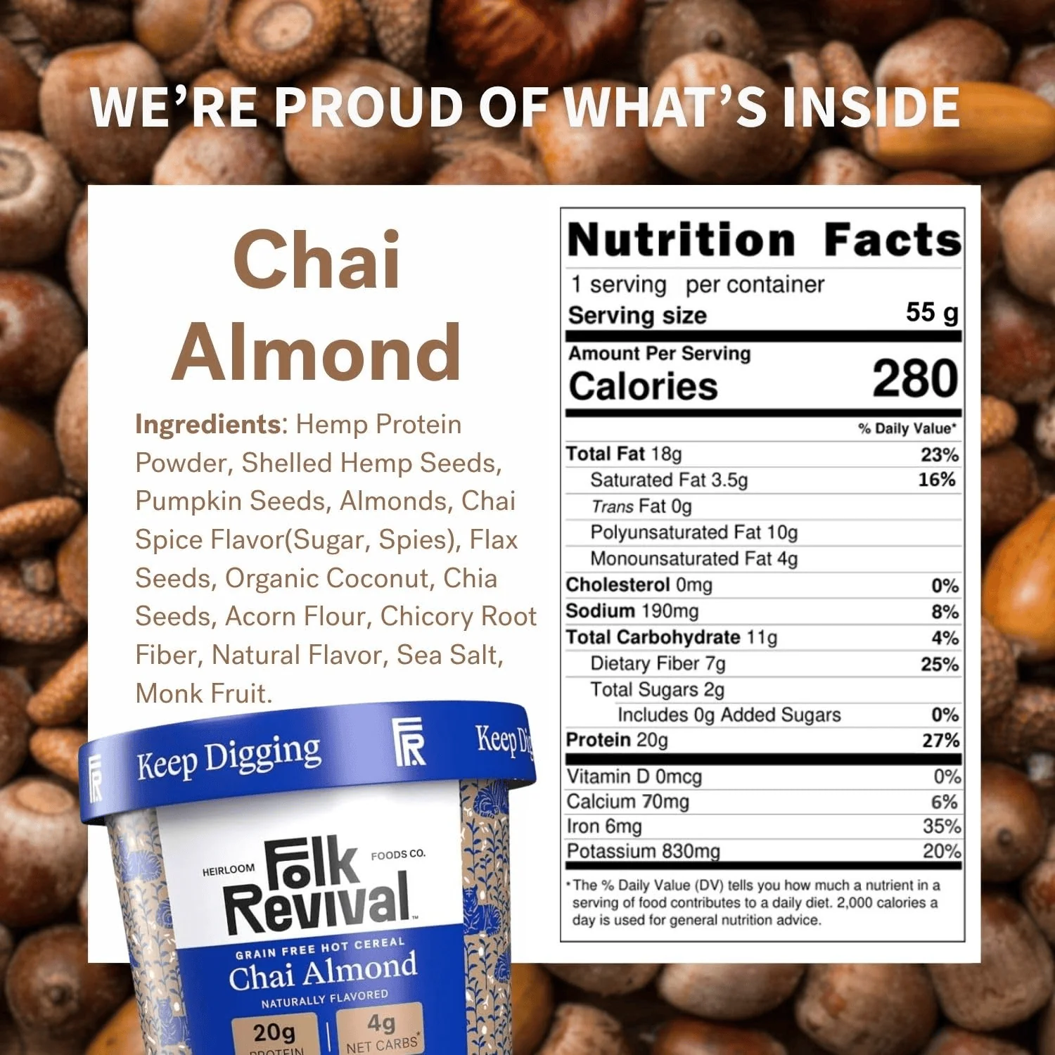Chai Almond Hot Cereal (6 CT) - Image 8