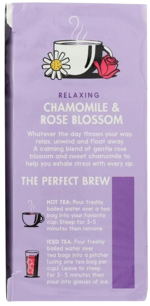 Chamomile & Rose Blossom Herbal Tea (20 CT) - Image 2