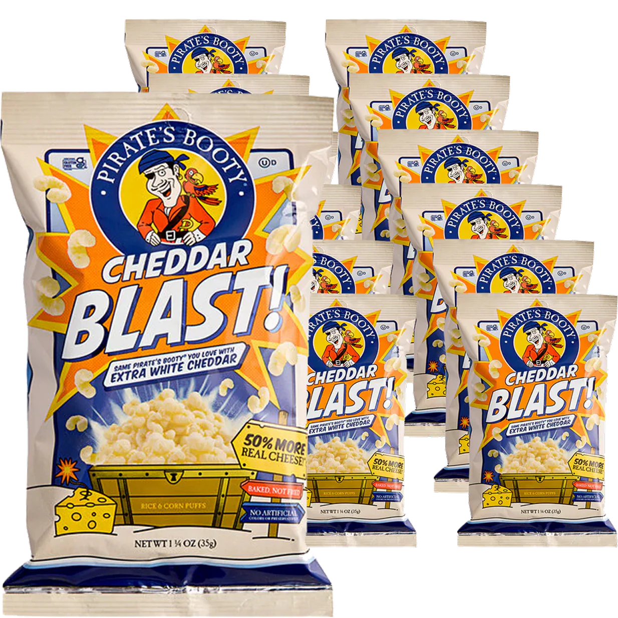 Cheddar Blast Rice And Corn Puffs (12 CT)