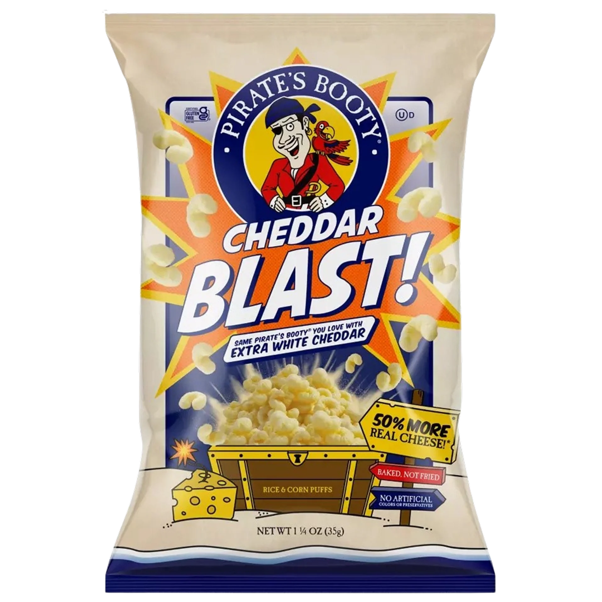 Cheddar Blast Rice And Corn Puffs (12 CT) - Image 2