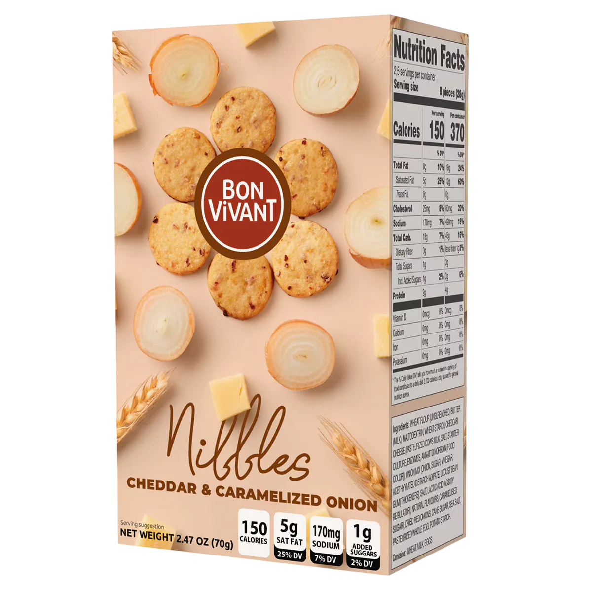 Cheddar Cheese & Caramelized Onion Nibbles