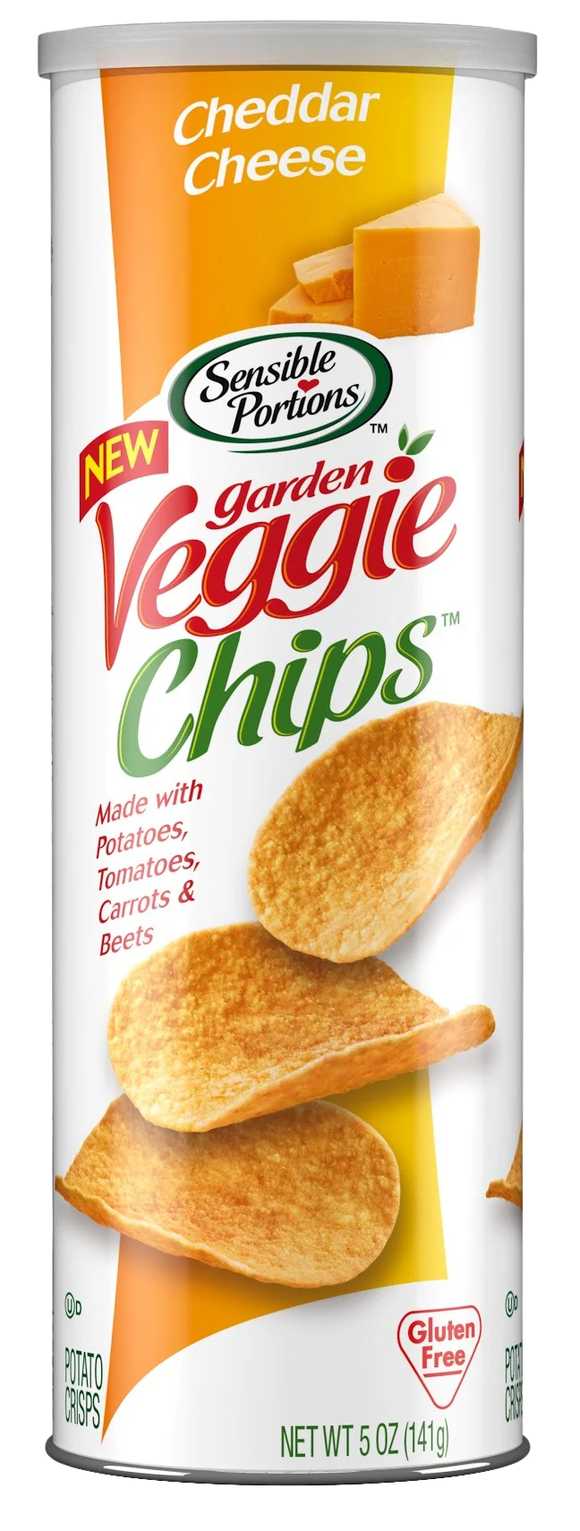 Cheddar Cheese Veggie Chips - Canister