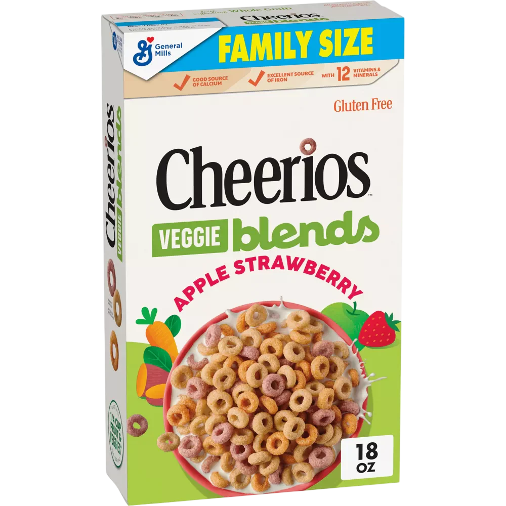 Cheerios Blends Apple Strawberry Cereal Family Size