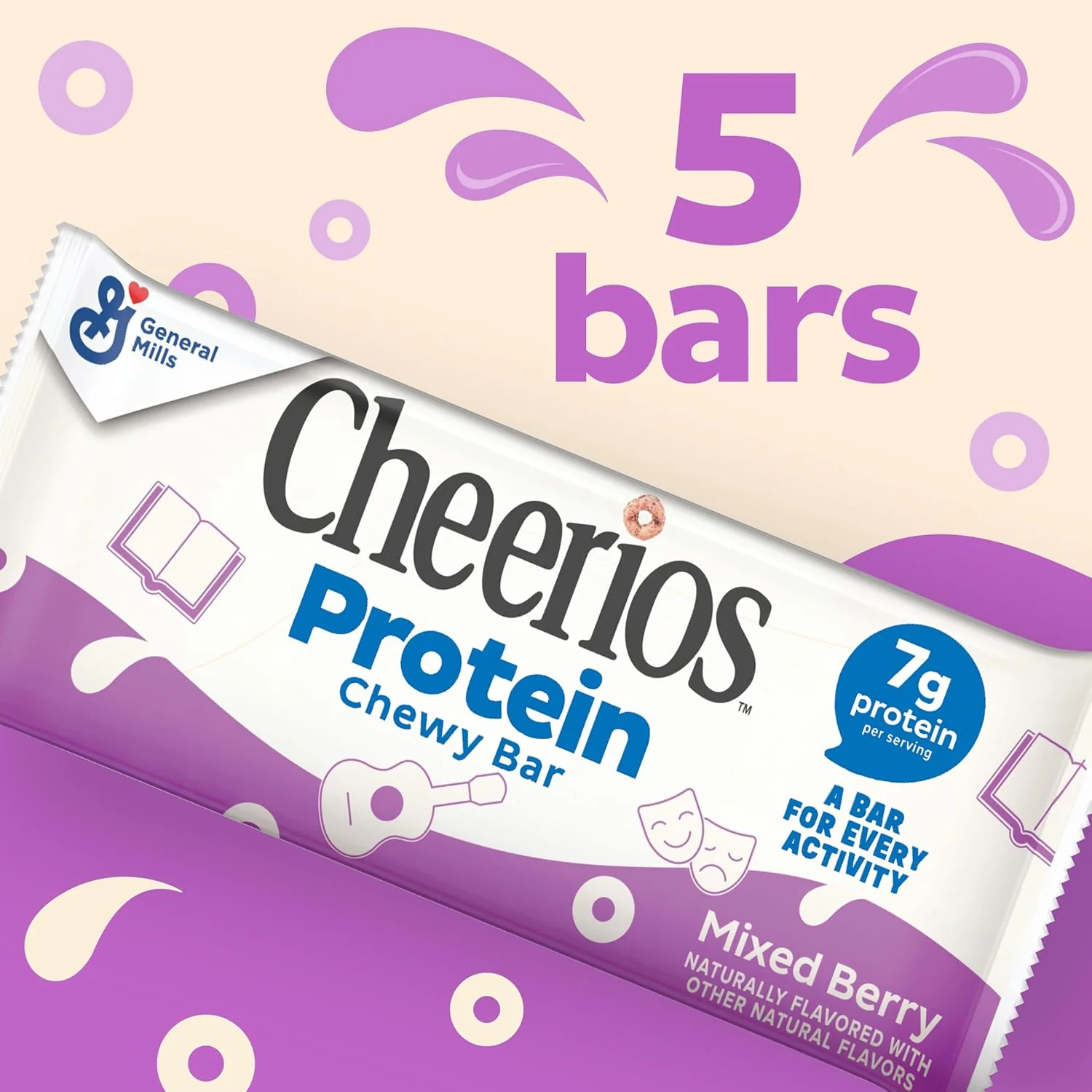 Protein Cereal Bars - Mixed Berry (5 CT) - Image 4