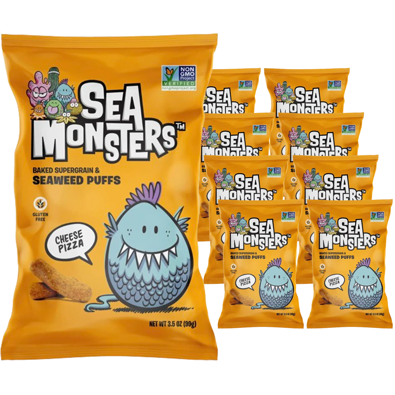 Cheese Pizza Flavor Seaweed Puffs (8 Pack)