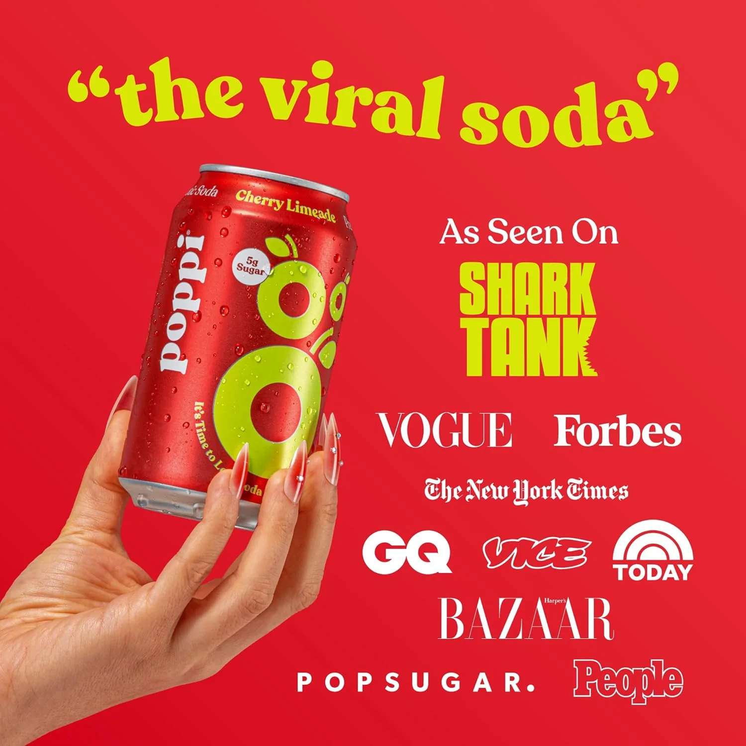 Cherry Limeade Prebiotic Soda (12 Pack) - Image 2